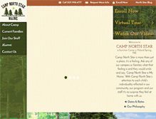 Tablet Screenshot of campnorthstarmaine.com